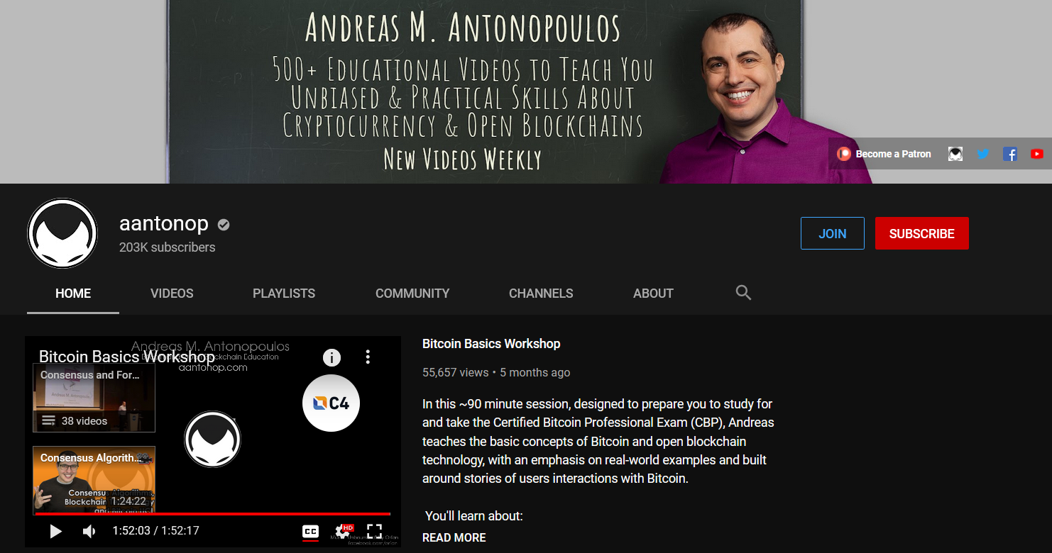 andreas antonopoulos youtube kanalas