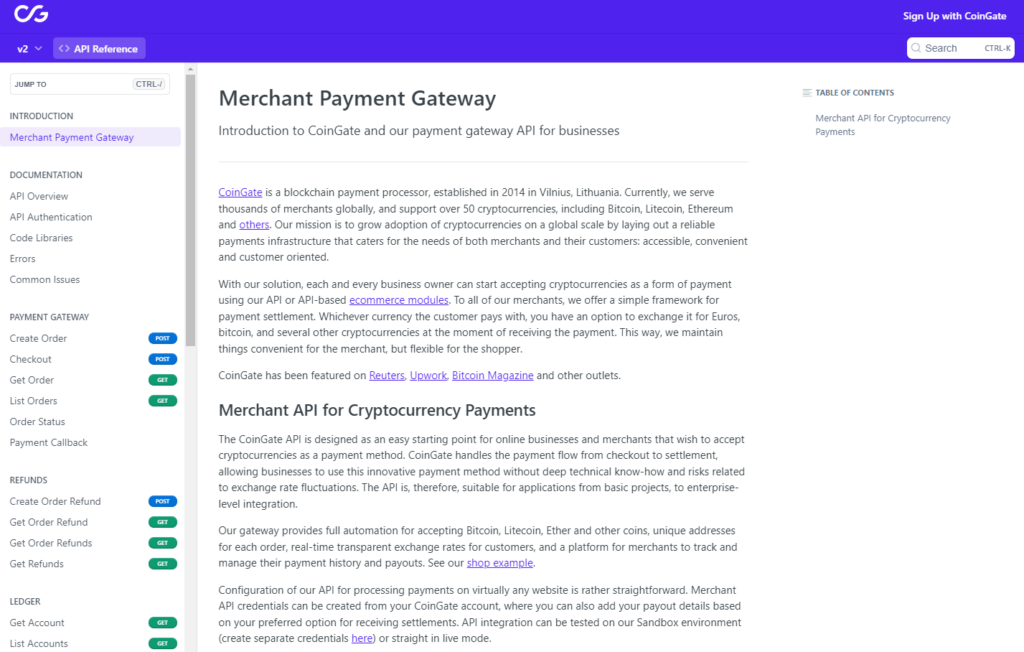 crypto payment api