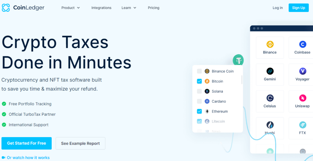 coinledger crypto tax software